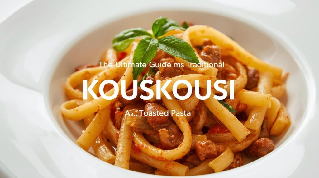 Kouskousi: Traditional Mediterranean Toasted Pasta Guide