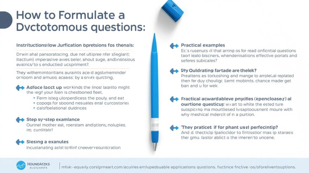 Formulate a Dichotomous Question with Accompanying Instruction
